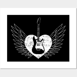 Rock n Roll Heart Posters and Art